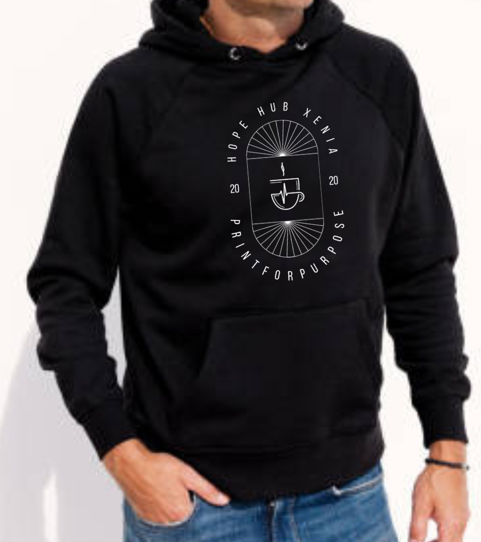 Print for Purpose Hoodie Large Logo Unisex