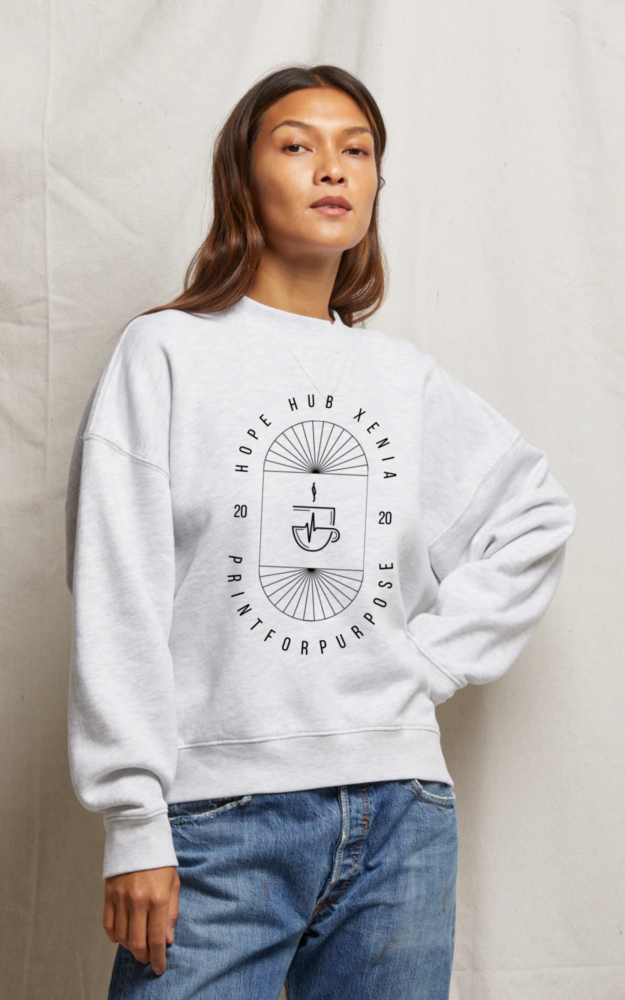 Print for Purpose Crewneck Large Logo Unisex