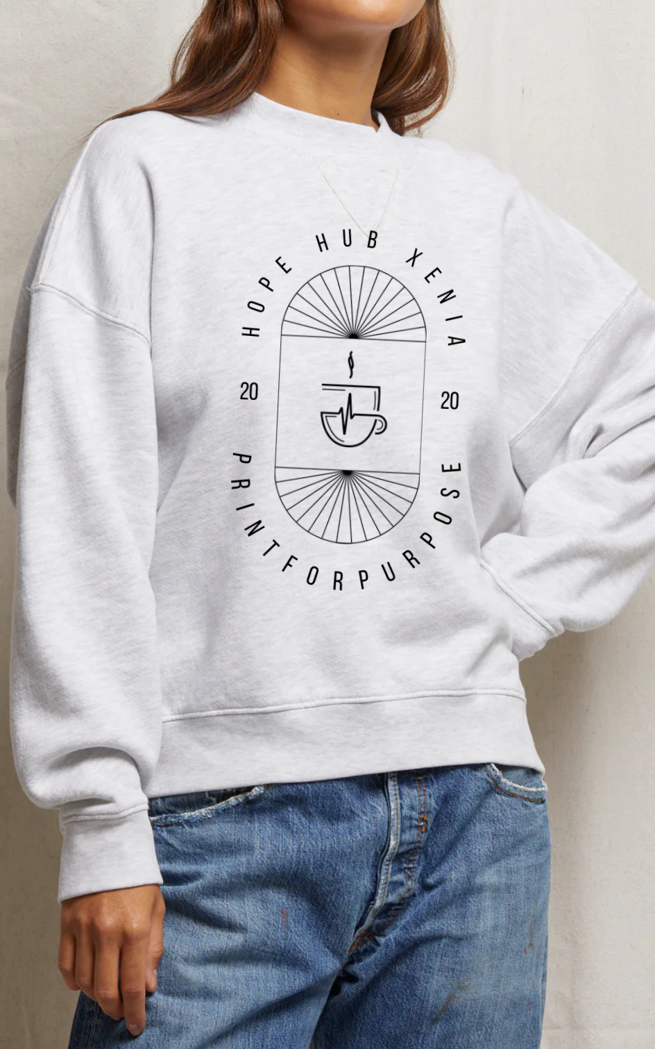 Print for Purpose Crewneck Large Logo Unisex