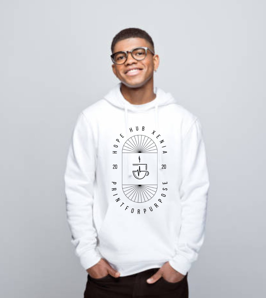 Print for Purpose Hoodie Large Logo Unisex