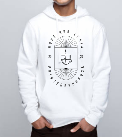 Print for Purpose Hoodie Large Logo Unisex