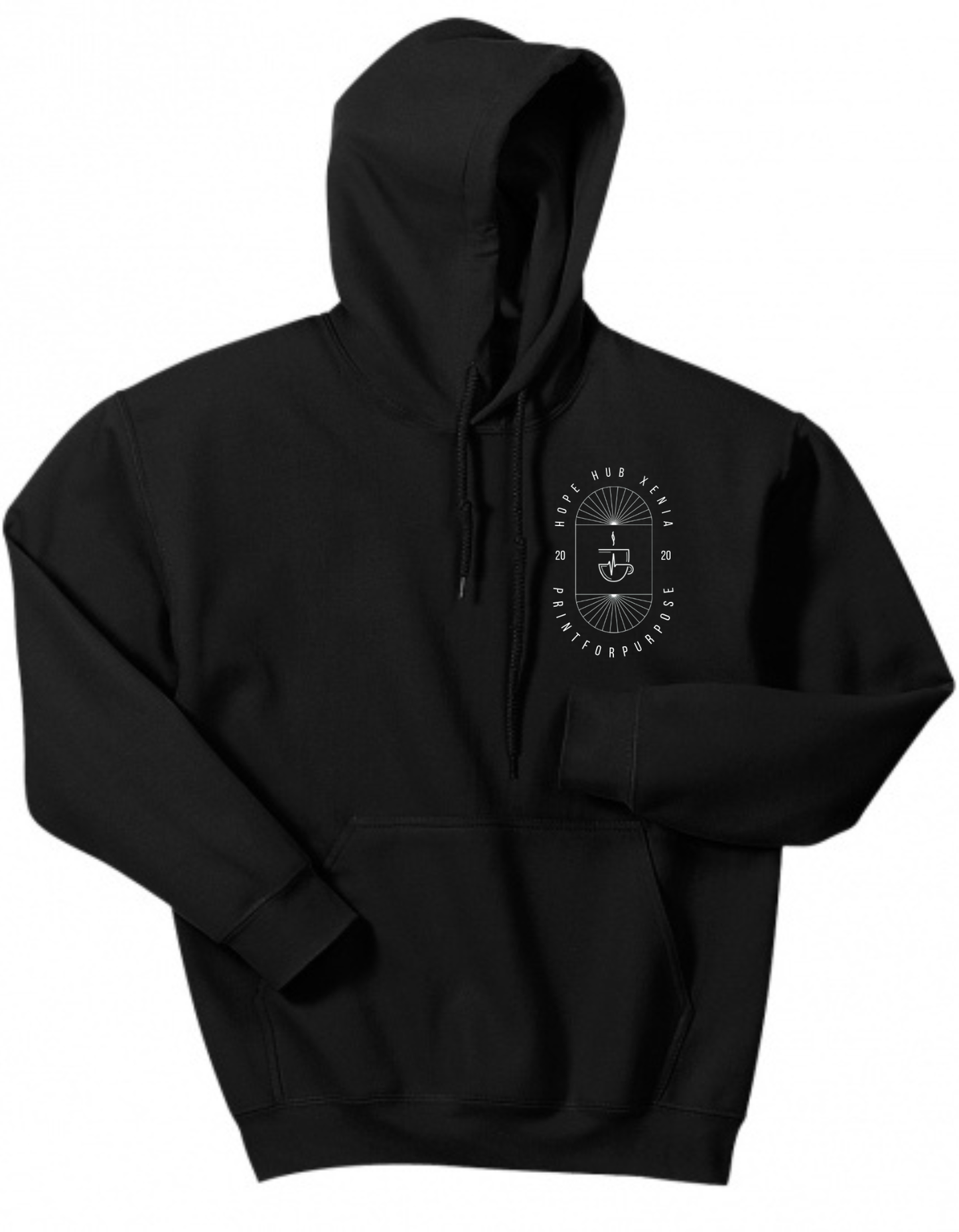 Print for Purpose Hoodie Small Logo Unisex