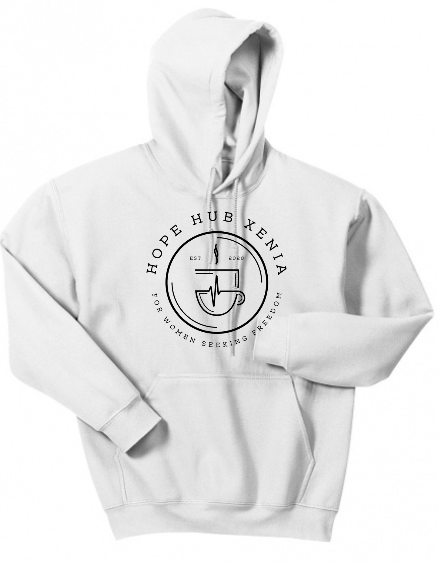 Hope Hub Hoodie Large Logo Unisex